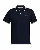 Gant Herren Tipping SS Pique Rugger Polohemd, Evening Blue, L