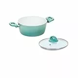 Cerafit Revolution Kochtopf 22 CM 2-tlg., Keramik antihaftbeschichtet, Fleisch Braten Topf mit Glasdeckel PFAS frei, Thermo Speed, alle Herdarten Backofen Spülmaschinen geeignet