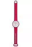 Hip Hop Damen Armbanduhr Hero.Dot Berry 3H Lady in der Farbe Bordeaux mit Silikonarmband, Gehäusedurchmesser: 34 mm, HWU1104