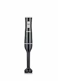 SEVERIN Stabmixer zum Pürieren und Zerkleinern, leistungsstarker Mixstab mit Turbostufe, abnehmbarer Pürierstab und ergonomisches Design, 170 W, schwarz / grau, SM 3770