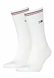 Tommy Hilfiger Unisex Crew Socken, Weiß, 43-46 EU