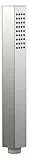 'aquaSu® Handbrause Proda mit 1 Strahlart | eckig | chrom | mit 2,5 x 6 cm großer Sprayplatte | 36 Düsen | Antikalk-Noppen | Standard-Gewinde: 1/2 | Kunststoff | 72216 2