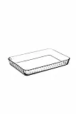 Pasabahce 59204 Borcam Auflaufform und Form, rechteckig, Glas, 40 x 27 cm