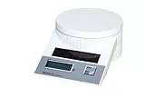 MAUL Briefwaage MAULtronic S 19,6x13x6,5 cm | Waage Solar bis 2kg belastbar | Moderne Küchenwaage mit 0,5 - 1g Teilung | Automatische Nullstellung und Abschaltautomatik | Weiß