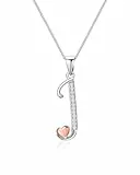 Mesovor Initiale Kette Silber 925 für Damen Mädchen, 100% Sterling-Silber-Buchstaben-Halskette mit Zirkonia, Schmuck, Geschenke für Familie, Mutter, Schwester, Ehefrau (Buchstabe-J)