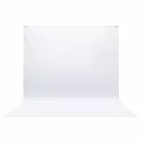 Fotohintergrund Weiß 3x3 m, Bonvvie Faltbare Fotografie Hintergrund Musselin Hintergrund für Photo Video Studio, Fernsehen, Zoom, YouTube, Online-Meetings