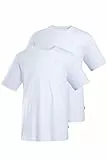 JP 1880 Herren große Größen Übergrößen Menswear L-8XL T-Shirts, Basic, 2er-Pack, Rundhals schneeweiß 5XL 702637200-5XL