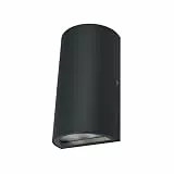 Osram ENDURA Style klassische LED-Außenleuchte mit Lichtaustritt oben und unten, rund, in Dunkelgrau aus Aluminium, IP44-Schutz, für Fassaden- und Eingänge