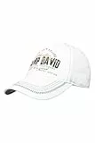 Camp David Herren Base Cap mit Artwork und Zickzacknaht Opticwhite, None