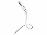 inakustik – 003101015 – Star 3,5mm Klinkenkabel | Für den Anschluss vom Smartphones, Tablets oder PC an HiFi-Verstärker | 1,5m in Weiß | Separater Folienschirm gegen äußere Störeinflüsse