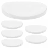 BESTonZON 6 Stück Weiße Porzellan-Essstäbchenablage Keramik-Essstäbchenständer Löffelständer Besteckablage Löffel Und Essstäbchenablage Für Hotel Zuhause Küche Restaurant