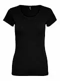 ONLY Damen Onllive Love S/S O-Neck Top JRS Blouse, Schwarz, M EU