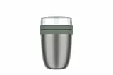 Mepal - Thermobehälter Ellipse - Thermo Lunchpot - Praktischer Joghurtbecher & Suppenbecher zum Mitnehmen - 6-8 Stunden heiß & 12 Stunden kalt - 500 + 200 ml - Nordic sage