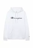 Champion Herren Legacy Man-Big Logo Hoodie Kapuzenpullover, Weiß (Ww001), L