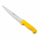 Arcos Tranchiermesser Edelstahl Nitrum 25 cm - Langlebigkeit und Präzision - Polypropylen Griff Gelb - Serie 2900
