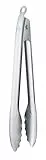 RÖSLE Barbecue-Grillzange, Hochwertige Grillzange mit patentiertem Verschlusssystem zum Grillen, Kochen und Servieren, 30 cm, Edelstahl 18/10, Spülmaschinengeeignet, Silber