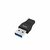 Hama USB C Adapter, USB A Stecker auf Buchse (Zum Verbinden von PC, Laptop, MacBook, Tablet, Kabel oder Hub, USB mit Super-Speed-Datenübertragung 5 Gbit/s, USB 3.2 Gen1)
