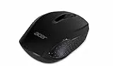 acer Kabellose Maus Chrome AMR 800 RF2.4G (1600 DPI, WWCB-Zertifiziert, Smart-Power-Management, schlankes Design, feines Scrollrad) schwarz