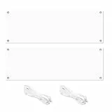2 Set Groß Leeres Banner, Blanko Lang Banner 180×60cm, Banner Selbst Gestalten, Weißes Banner Zum Bemalen, Personalisiert Banner Selbst Gestalten für Partyfeiern, Jugendweihe Banner, Geburtstagsbanner