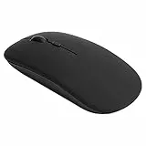 ciciglow Bluetooth-Maus, Kabellose Bluetooth 5.0-Büro-Maus mit Schwarz, 3 Tasten, Einstellbarem DPI, Stumm, für OS X/Mi/Samsung-Laptop-Tablets