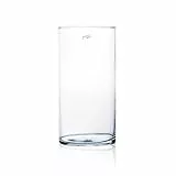 Sandra Rich Glasvase, Dekoglas CYLI Zylinder H. 30cm D. 15cm Glas