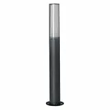 Ledvance LED Stehleuchte und Wegeleuchte, Design Leuchte in Fackeloptik für Außen, Warmweiß (3000K) 60cm Höhe ENDURA STYLE LANTERNFLARE60CM 7WDG LEDV dunkelgrau