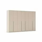Rauch Möbel Alabama, Kleiderschrank für Schlafzimmer, Kinderzimmer, Wohnzimmer, Garderobe, Flur, 7-türig, mit Zubehör Basic, Farbe Beige, Breite 315 cm