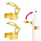 VYIBPDY 2 Stück kerzenlöscher automatisch, goldener kerzenlöscher,schwedischer Kerzenlöscher Ring Kerzendocht