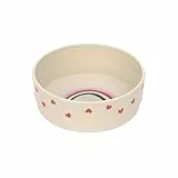 LÄSSIG Kinder Schüssel Schälchen Kindergeschirr ohne Melamin, BPA-frei, für Spülmaschine und Mikrowelle/Bowl Happy Rascals Heart lavender