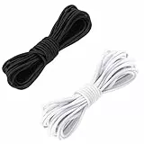 Akicderu Gummiseil, 5 mm* 20 m Expanderseil, Vielseitige Gummikordel, Stark elastisches Gummischnur, Gummiband, Planenseil, Spannseil für DIY, Gepäck, Camping