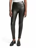TOM TAILOR Denim Damen Leggings in Fake-Leder-Optik