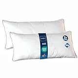 LILENO HOME Kopfkissen 40x80 [2er Set] - Kissen 40x80 für einen erholsamen Schlaf - Bettkissen 40x80 Kochfest bis 95°C u. antibakterieller Ausrüstung - Allergiker Kissen als Pillow 40x80