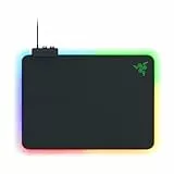 Razer Firefly V2 - Gaming-Mauspad mit mikrotexturierter Oberfläche und Chroma RGB-Beleuchtung (Kabelhalter, umlaufende Kantenbeleuchtung, rutschfest) Schwarz