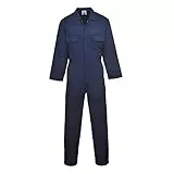 Portwest S999 Herren Euro-Arbeitskleidung Polycotton Overall Arbeitsanzug Navy, L