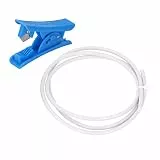 KIMISS Hitzebeständiges Zubehörset für 3D-Drucker-PTFE-Schläuche mit Schlauchschneider für 1,75-mm-Filament – ​​kompatibel mit Druckern der Ender- und CR-Serie (WHITE)