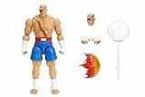Jada Toys Street Fighter Figur Sagat (19 cm) - bewegliche Sammel- und Actionfigur aus Street Fighter 2: The Final Challengers, mit alternativem Kopf, Händen und Zubehör, ab 13 Jahre