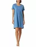 Schiesser Damen Nachthemd Kurzarm-Casual Essentials Pyjamaset, hellblau_181252, 44