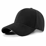 PivotWing Wintermütze Herren Wintermütze Damen Mütze Damen Winter Mütze Herren Winter Klassisch Basecap Herren Plüschfutter Herren Mütze Winter Baseball Caps für Herren Schwarz 56CM
