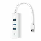 TP-Link UE330 USB 3.0 Hub Ethernet Adapter Gigabit mit 3 USB 3.0 Ports, Kompatibel mit Windows, Mac OS, Linux OS, Chrome OS, Kompakt und leicht