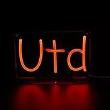 Chi-buy Stadt-Neon-Lichtschild, Buchstaben-Neonschilder für Desktop-Dekoration, Neon-Wandleuchten mit Adapter, LED-Schilder für Schlafzimmer, Wohnzimmer, Bar, Esszimmer, Schaufenster (rot)