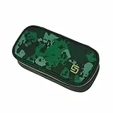 Walker 49711-347 - Fame 2.0 School Pencil Box Uni Camo Green, Federmappe mit geräumigem Hauptfach und doppelseitiger Trennwand mit 20 Stiftfächern, wasser- und schmutzabweisend, 21 x 10 x 6 cm