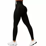 SMILODOX Leggings Damen Sonnia, Stretch Fit mit V-Shape Kontur & Scrunch-Effekt, Figurformender Shaped Fit, Seamless High Waist, mit gesticktem Logo, ideal für Training, Yoga & Alltag