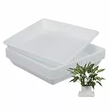 Cabilock 10 Stücke Pflanzenuntersetzer Blumentopf Untersetzer Pflanztopf Unterteller Pflanzkübel Untersetzer Kunststoff quadratisch Pflanzenuntersetzer Pflanzen Untertopf Untertasse