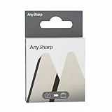 AnySharp - 2er Set Ersatzschärfwerkzeuge für Saugmesserschärfer, Einfacher Austausch, Für Alle Modelle, Wolframcarbid, Gebürstetes Metall, Einheitsgröße