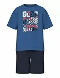 NAME IT Jungen Nkmvigor Ss Nreg Top Set, Navy Blazer, 140