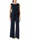Vera Mont Damen Jumpsuit mit weitem Bein Dunkelblau/Weiß,38