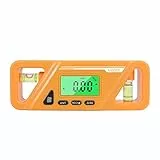 KKnoon Magnetischer digitaler Winkelmesser Absolute und relative Messung Winkel- und Neigungsumwandlung Neigungsmesser Vielseitiges Clinometer LCD-Display mit Hintergrundbeleuchtung