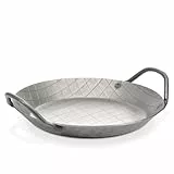 GSW 859059 Gastro Traditionell Eisenpfanne geschmiedet, Servierpfanne mit Zwei Griffen 28 cm