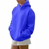 Generisch Lässige Leichte Fleecejacke Damen Loose Fit Sport Kapuzenpullover Oversize Langarm Groß Kleiner Standard Tshirt Weiss Laufkleidung Frauen Hoodie Rot Lochmuster Pullover Komiseup Pin Enge