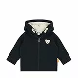 Steiff Sweatjacke EU Größe 68 steiff navy, Kinder Sweat-Jacke, Kapuzen-Jacke für Kleinkinder, weich und bequem, Kinder Sweatshirt, waschmaschinenfest